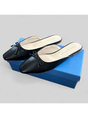 Jack Rogers- Ginny Flat Mule Sandals-size 8-Black-New